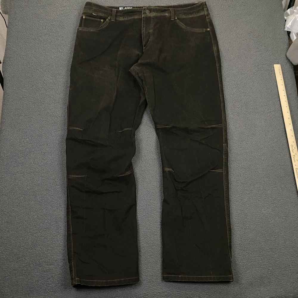 Kuhl Pants Mens 42x34 Black Articulated Knee Hiking Outdoor Workwear Rugged
